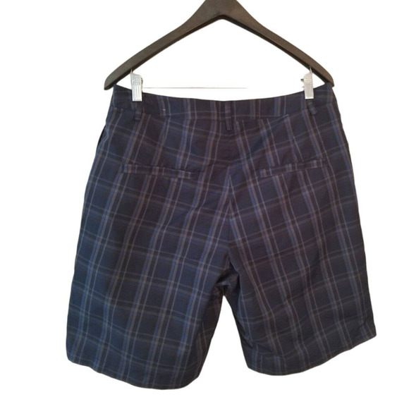 REEBOK Blue Gray Plaid GOLF Shorts Pockets Comfort Men’s Size 34‎ INSEAM 10 - Picture 7 of 7